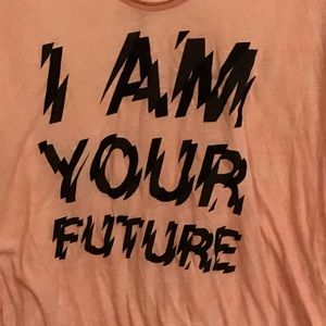 Pink almost see through T-shirt